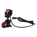 Red Flexible 12 Mega Pixel High Resolution USB Webcam with miniphone/Snapsh