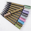 10PCS/SET Metal Marker Paint Pen Office School Stationery Z9D0 J3X0 X1A6 H7 F6J0