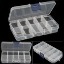 1x 10 Spools Clear False Nail Art Tips Empty Storage Organizer Container Box ME