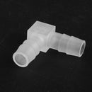 Plastic Aquarium Tubing Pipe Air L-Joint Airline Connector 5Pcs Clear A5M6