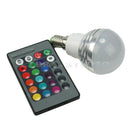 E14 3W RGB 16 Color Changing Home LED Bulb Lamp Light With IR Remote Control New