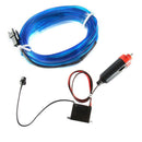 5M EL Wire Blue Cold light Neon Lamp Atmosphere Decor Light Auto Car Accessories