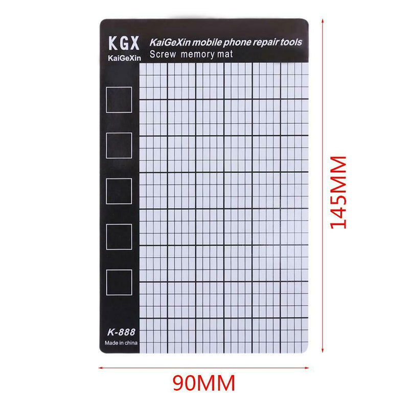 145x90mm Palm Size Smart Phone Tablet PC Repair Pad Magnetic Screw Mat