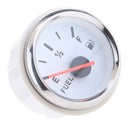2x 52mm White Boat Auto Electrical Pointer Fuel Level