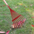 9 Tooth Adjustable Hoe Garden Grass Leaf Rake Folding Head Durable Cleaning D8R8