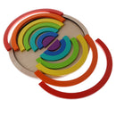 Children Early Learning 14pcs Wooden 7 Colors Rainbow Building Blocks Toys