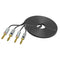 2x Hi-end 10ft 12 Gauge Hifi Speaker Cable Wire with 8pcs 4mm Banana Plugs