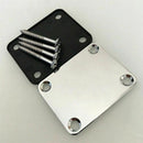 Fender Chrome Neck Joint Plate With 4 Screws for Electric/Bass Guitar Strat Tele