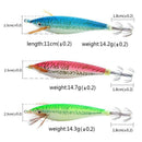 5pcs 11cm Fishing Lure Squid Lures Wood Shrimp Bait Wobbler Luminous Squid