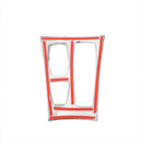 Carbon Fiber Pattern Stickers Decorative Cover Trim Strip For Car Control G