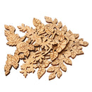 16pcs Natural Cutouts Wood Anthemy Shape DIY Craft Wooden Embellishments