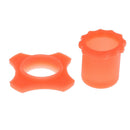 2pcs Wireless Microphone Mic Holder Anti-rolling Protection Rings+Bottoms