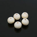 50pcs 20mm Large Wooden Beads Natural Color Round Ball Wood Speacer Beads WD