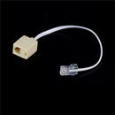 RJ11 6P4C Female To Ethernet RJ45 8P8C Male F/M Adapter Converter Cable Phone M&