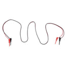 1 Pair Multimeter Electrical Testing Dual SMD IC Test Hook Lead Cable 1M
