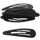 10 Pcs DIY Hairdressing Black Metal Hair Clips Hairclip 67mm x 19mm X6J5