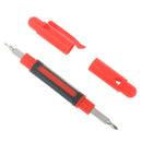 4 in 1 Pen-Shaped Multi-function Alloy Screwdriver with two double-ended bitsFT