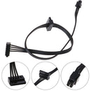 1Pc 45CM mini 4 Pin to 2 Sata SSD power supply cable for lenovo M410 M610 M JR