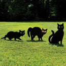 3pec Black Metal Scare Cats Pest Control Scarer Repeller Cat Deterrant Blac I2P2