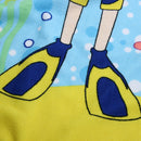 Frogman Children Beach Towel Cartoon Hooded Boys Girl Baby Bath Towel