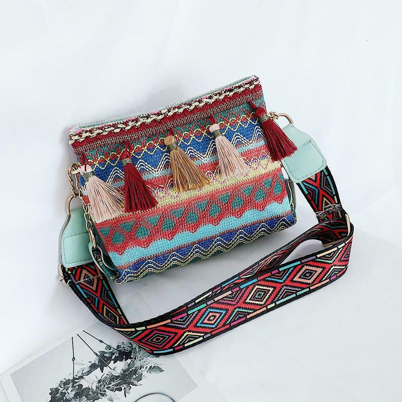 Ethnic Tassel Shoulder Messenger Handbags Women Knitting Crossbody Bags (3)