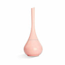 Closed Toilet Brush Set White ABS Plastic Toilet Brushes And Holders For Ba