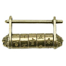 Chinese Old Style Metal Chinese Words Password Padlock Lock for Suitcase