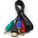 HDMI to 3RCA Adapter Cable Video Audio Converter Component AV for HD TV 1080P