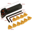 WWLNR1616H08 Lathe Turning Toolholder 100mm + Carbide Inserts With Wrench Kit