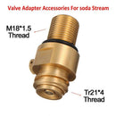 M18X1.5 Thread Tank Maker Valve Adapter Refill Co2 Pin Replacement 150Bar T