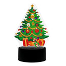 DIY Christmas Tree Diamond Painting LED Light Embroidery Home Night Lamp