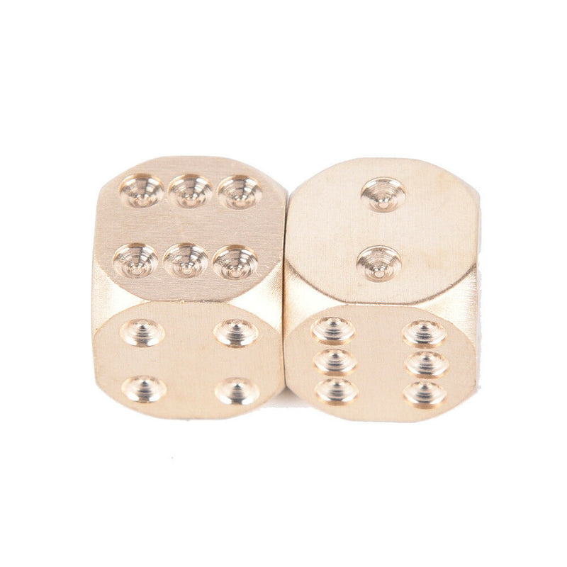 1Pc 13mm Pure Copper Solid Dice Manual Grinding Bar Creative Dice Toys Game M&O