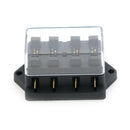 4 Way Car Vehicle Circuit Standard ATC Automotive Blade Fuse Box Block Holder M&