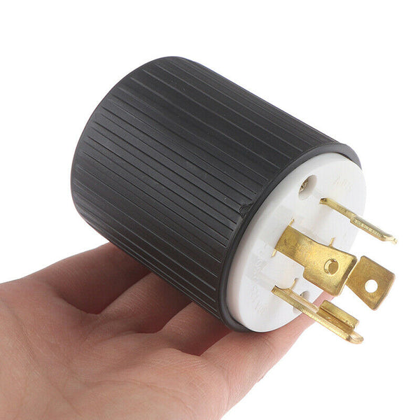 30Amp 125/250 Volt 3 Pole 4 Wire Grounding Lock Locking Male Plug L14 xiF Gw