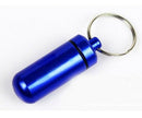Portable Small Aluminum Waterproof Pill Bottle Cache Drug Container Keychain 3C
