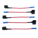 5pcs 12V Car Standard Add A Circuit Fuse Tap Piggy Blade Holder Socket