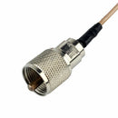 Pink 5 meter coaxial cable UHF / PL-259 for men YAESU for ICOM KENWOOD mobi H9Y2