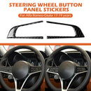 Carbon Fiber Steering Wheel Button Panel Trim Cover for Alfa Romeo Giulia 17-19