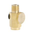 1/4" NPT Inline Brass Regulator Solid Compressed Air Pressure Valve Tool
