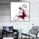 Butterfly Round Diamond Rhinestone Painting DIY Needlework Cross Stitch Set