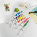 New Liquid Syringe Highlighter Watercolor Pen Novelty Stati Injection Pens K2W8