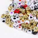 Kit of 1100 letter alphabet beads for braided bracelet with storage box