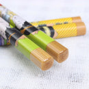 5 Pair of Natural Bamboo Wood Japanese Painting Chopsticks Value Dinner Reusable