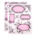 2pcs Floral Transparent Clear TPR Stamp for Seal DIY Scrapbooking Photo Album