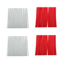 72Pcs Red + 72Pcs White Wheel Rim Pink Spoke Skins Covers Wraps Coats Kit