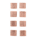 8 Pieces Cooling Copper Heatsinks For Motherboard VGA DDR RAM  Cooler