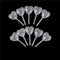 50pcs New Heart Shaped Squeeze Transfer Oils Liquid Pipettes Eye Dropper 4ML â„–[