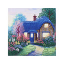 4 Packs Crystal Beautiful House Diamond Painting Embroidery Kit Special Shaped