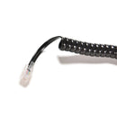 6.5FT Black Telephone Handset Phone Extension Cord Curly Coil Line Cable new ON