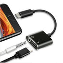 2 in1 Type-C to 3.5mm Headphone Jack Adaptor/Connector Charger, Earphone Au G5M1